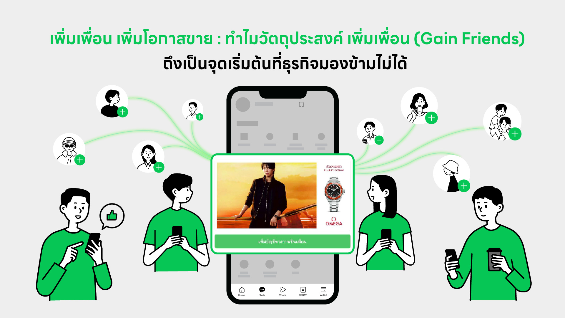 LINE Ads : Gain Friends Objective